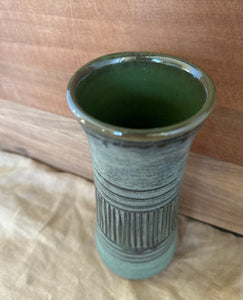 Forest Green Tall Vase