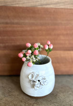 White Roses Small Vase
