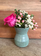 Satin Green Flower Vase